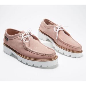 G Women's Sz 7 G.H. Bass Originals Lug Sole Moc Shoes Pink A523927